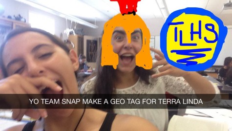 This image shows a snapchat that two students at TL (Halle Morris and Gaby Elias) sent to Team Snapchat in hopes of getting their attention.