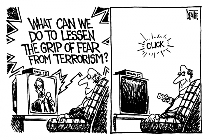 A comic on terrorism. 
